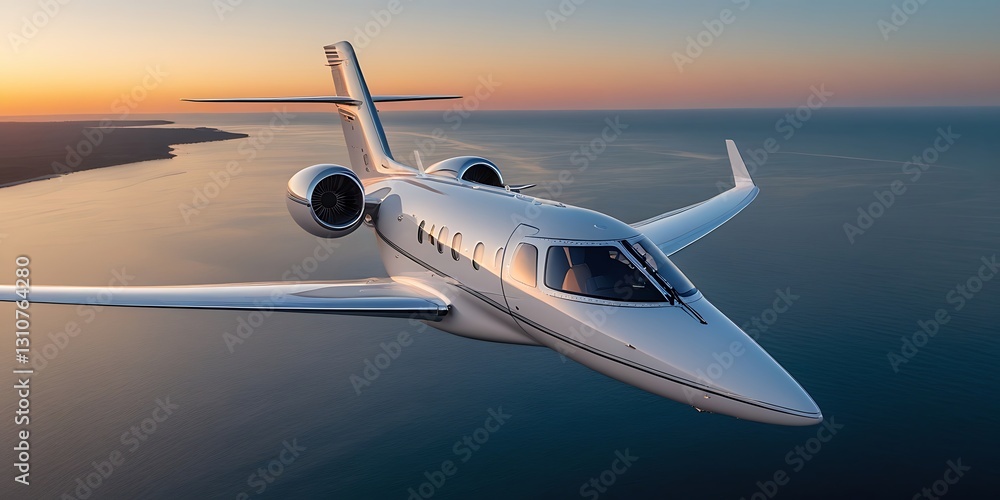 Sleek private jet flying over calm ocean waters at sunset, showcasing luxury aviation and modern aerodynamics with a scenic view, ideal for travel, business, and lifestyle concepts
Sleek private jet flying over calm ocean waters at sunset, showcasing luxury aviation and modern aerodynamics with a scenic view, ideal for travel, business, and lifestyle concepts