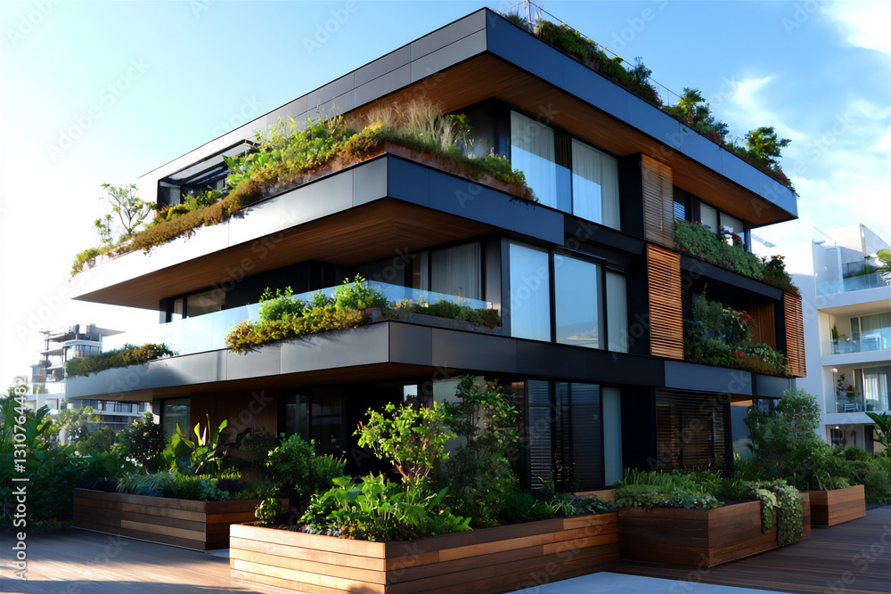 Fototapeta premium green building technologies for office buildings