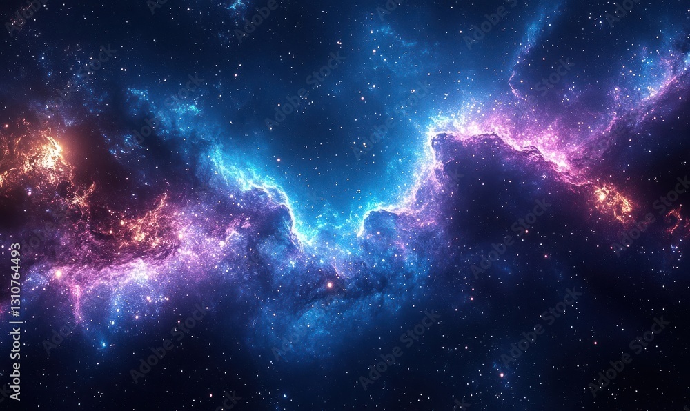 Naklejka premium Cosmic Nebula in Deep Space