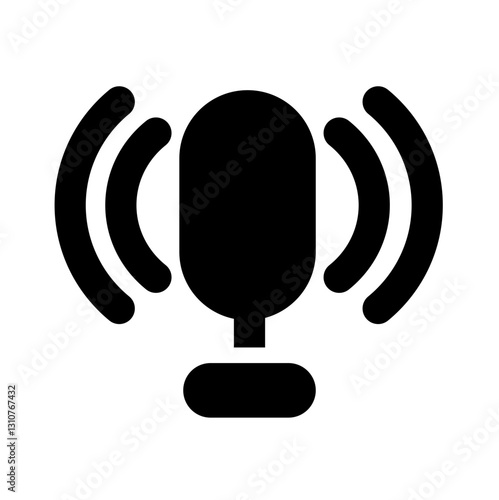 voice command glyph icon style