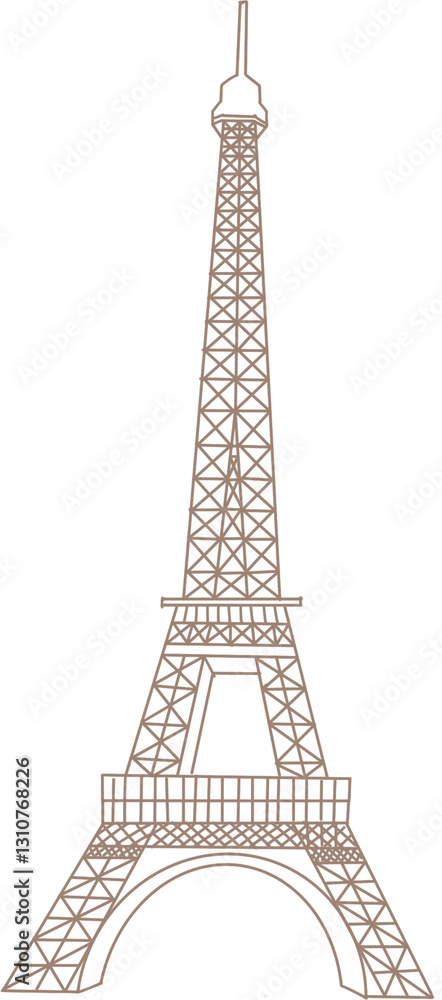 Obraz premium 우아한 에펠탑