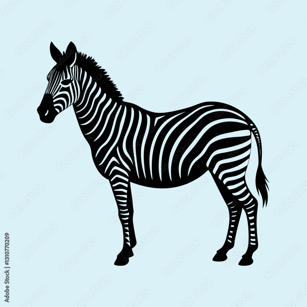 Obraz premium Zebra Silhouette vector