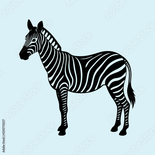 Zebra Silhouette vector