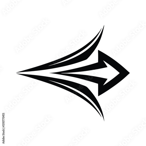 black and white vector illustration