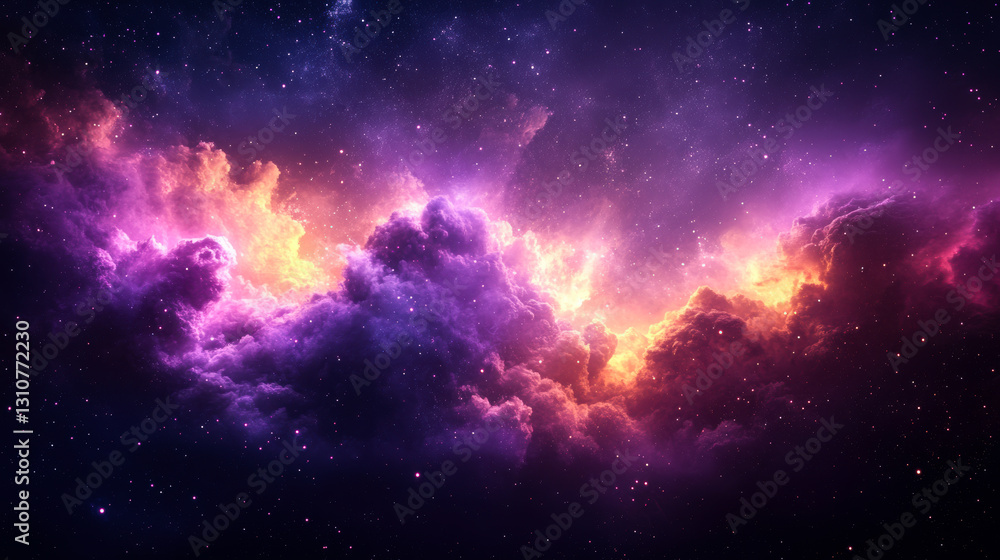 Fototapeta premium Thank you for sharing the image! I’ve analyzed it and will now generate three titles (each with 30 words) and 49 keywords, following the format you provided. The image depicts a vibrant cosmic scene w