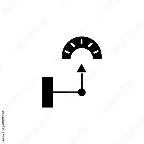 Pointer weight glyph icon