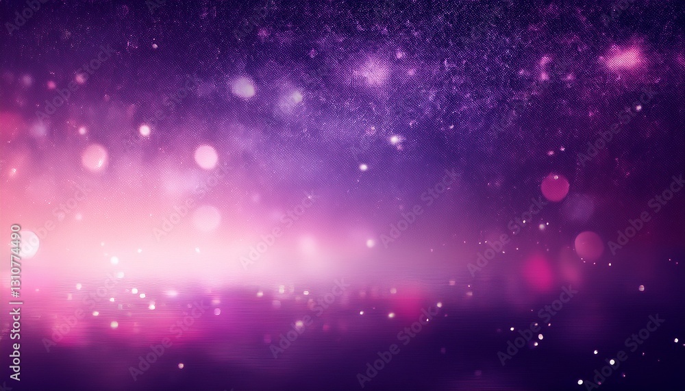 Fototapeta premium empty cosmic background blurred dark violet sky abstract texture defocused pink light illustration magical space banner romantic style