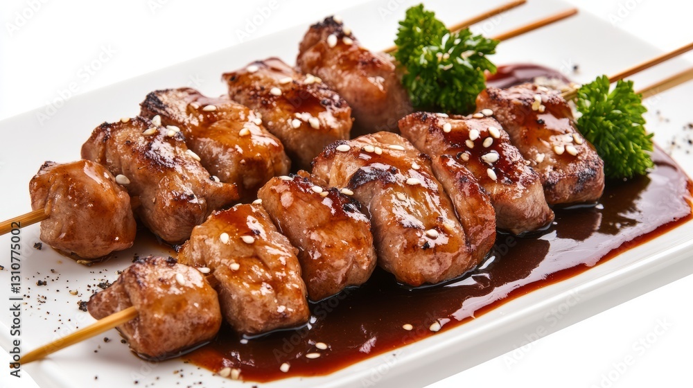 Generic Gourmet Plate Overview Skewers Sauce Yakitori Generic Gourmet Plate Overview Skewers Sauce Yakitori