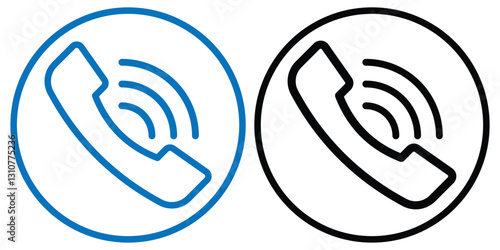 Call icon and phone icon. Answer decline phone call symbol. Communication Icon. Vector illustrator. 