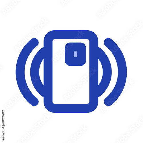 tap here blue icon style