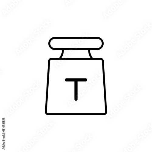 Tonne line icon