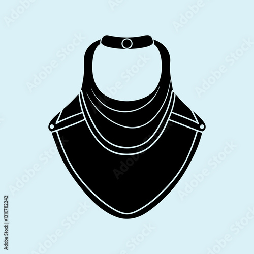 Bib Silhouette vector