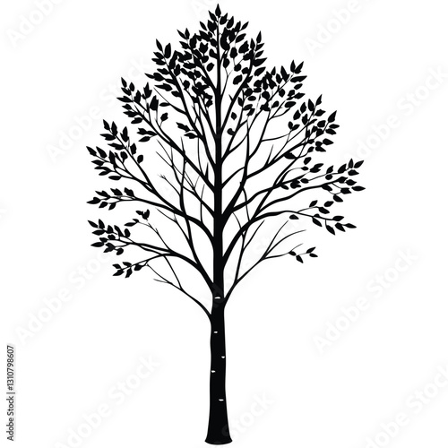 vector tree silhouette