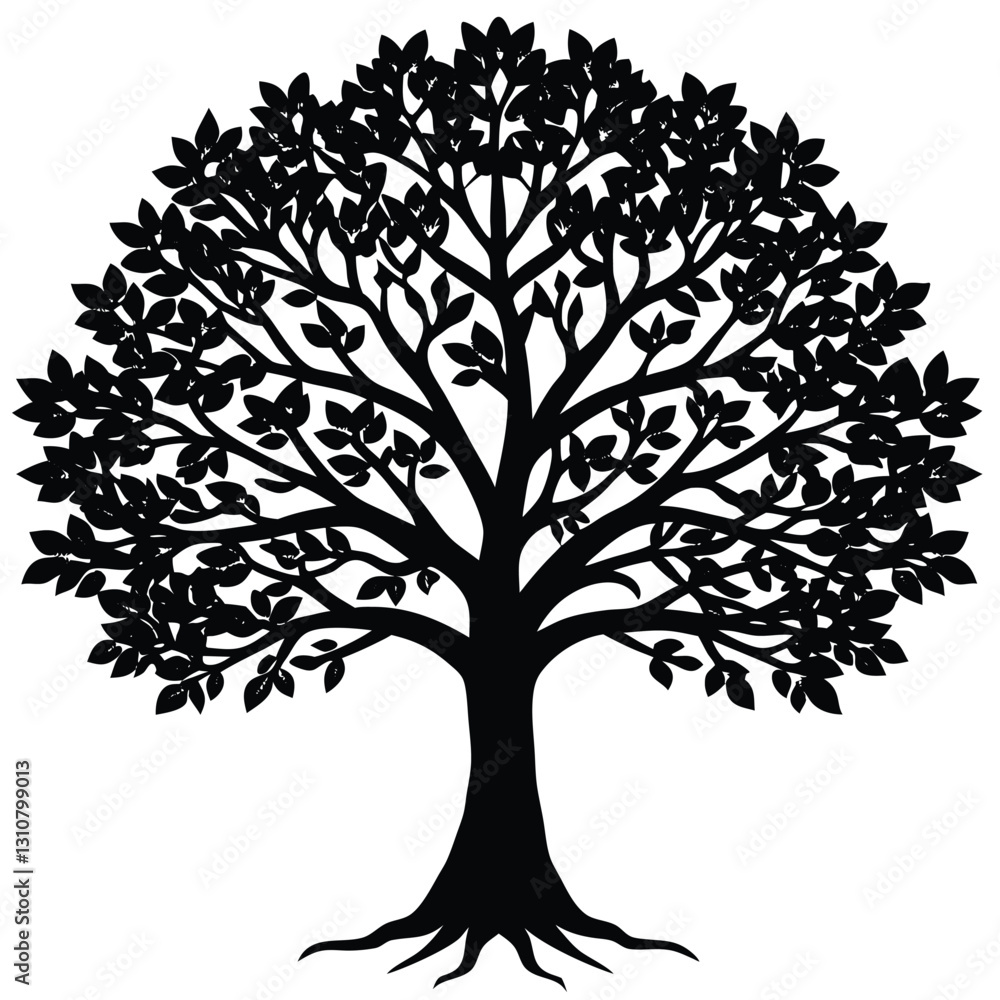 Obraz premium vector tree silhouette
