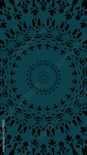 Intricate mandala patterns motion loop. Royal and vintage background. For backdrop, animation, cover.