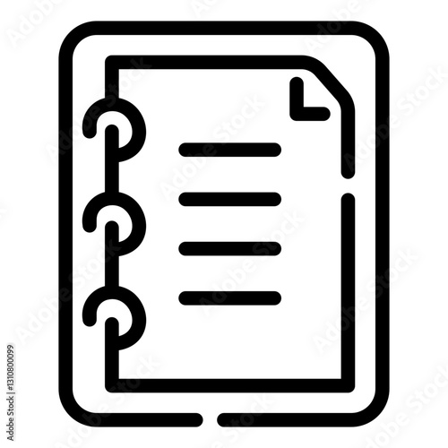 tebook Line Icon