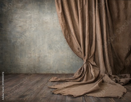 photographers studio with draping