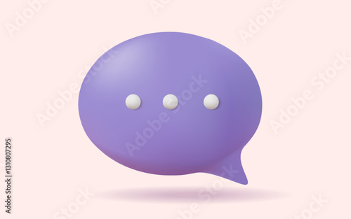 3d Chat bubble on pink background. concept of social media messages. speech bubbles, messenger shapes, Talk, dialogue, messenger, Chatting. Social network communication. 3d vector illustration