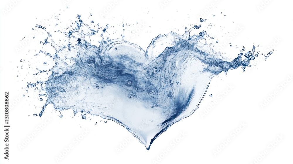 Obraz premium Heart Shaped Water Splash (3)