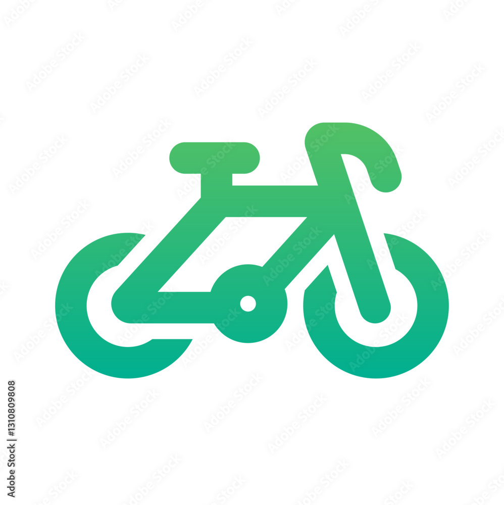 bicycle gradient icon style bicycle gradient icon style