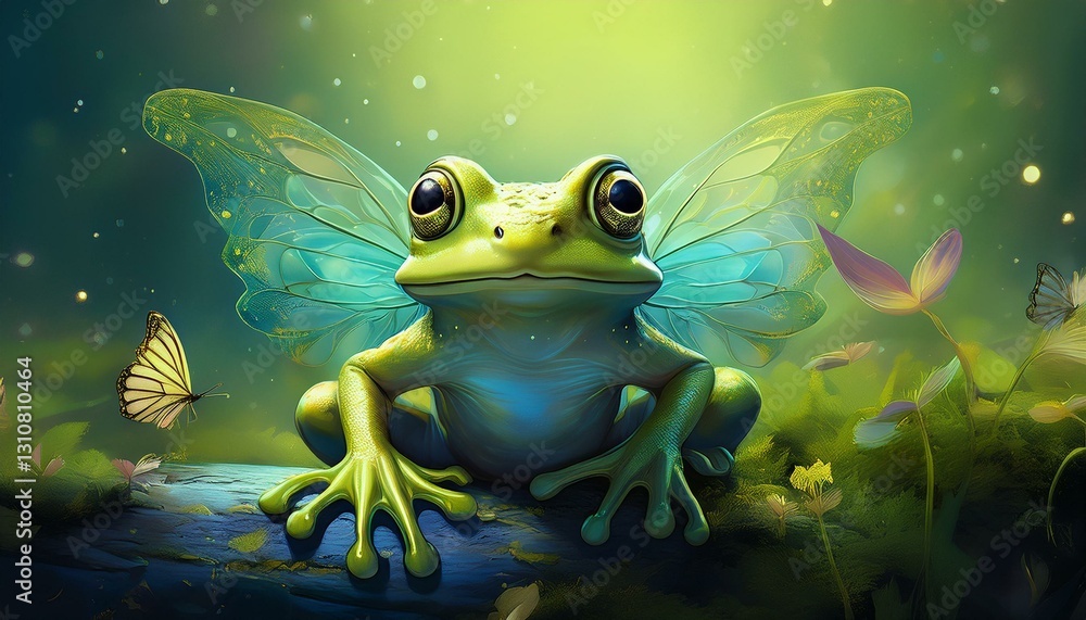 whimsical flying frog whimsical flying frog