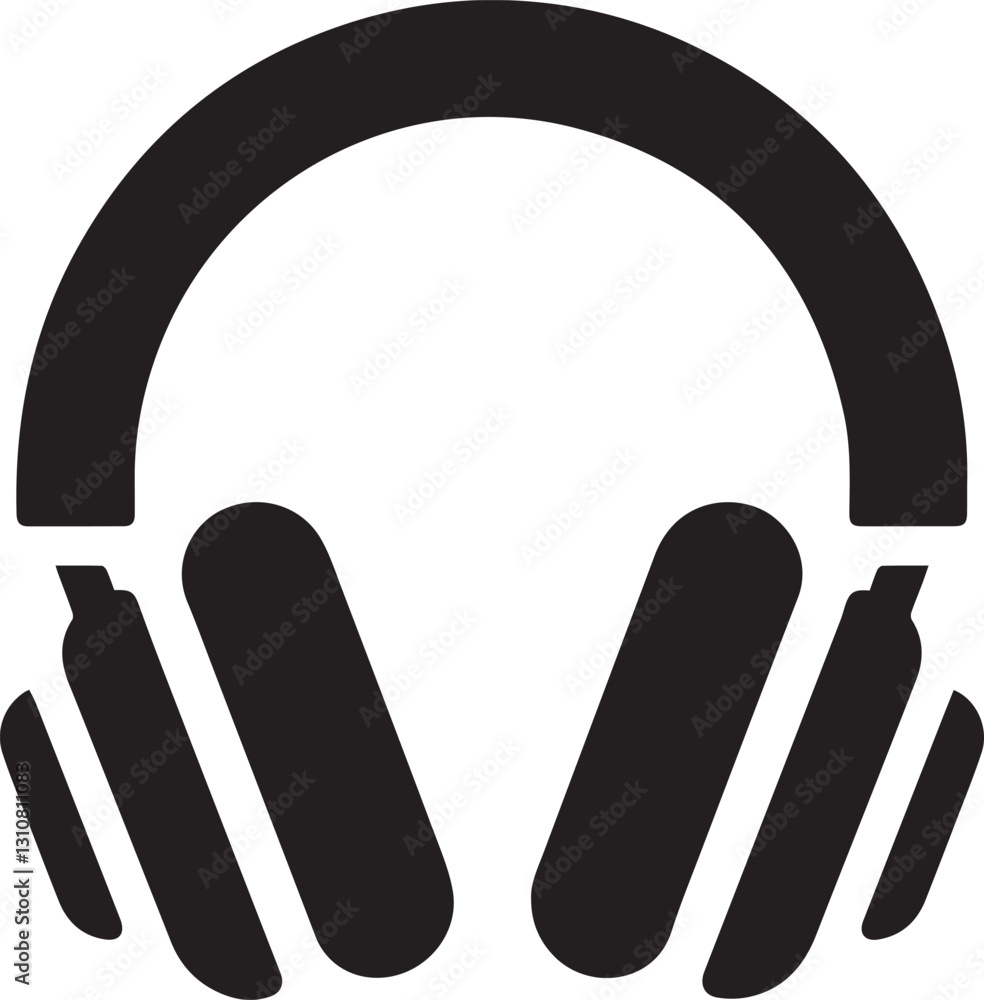 black headphones icon vector illustration, headphones silhouette vector, headphones silhouette vector black and white black headphones icon vector illustration, headphones silhouette vector, headphones silhouette vector black and white