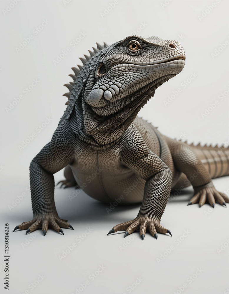 Obraz premium Fearsome Majesty: The Powerful Komodo Dragon