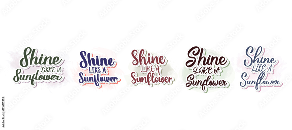 Set to Shine Like A Sunflower Design Vector File Set to Shine Like A Sunflower Design Vector File