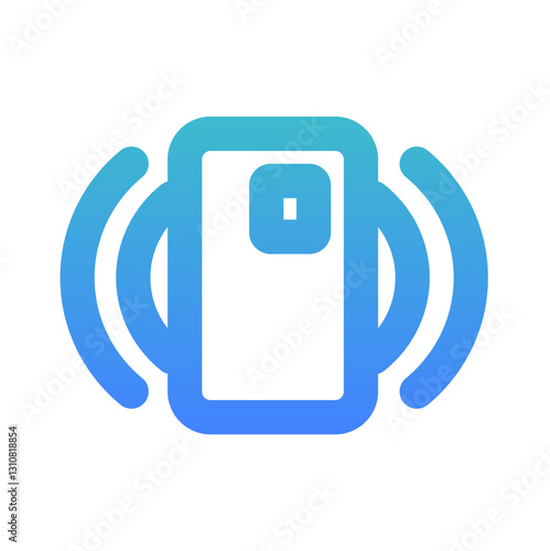 tap here outline gradient icon style