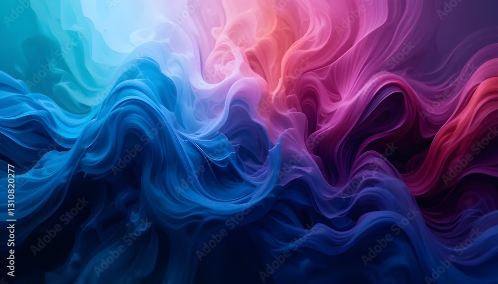 Obraz premium Elegant and Dynamic Abstract Color Gradient Background with Soft and Fluid Transitions for Creative Use