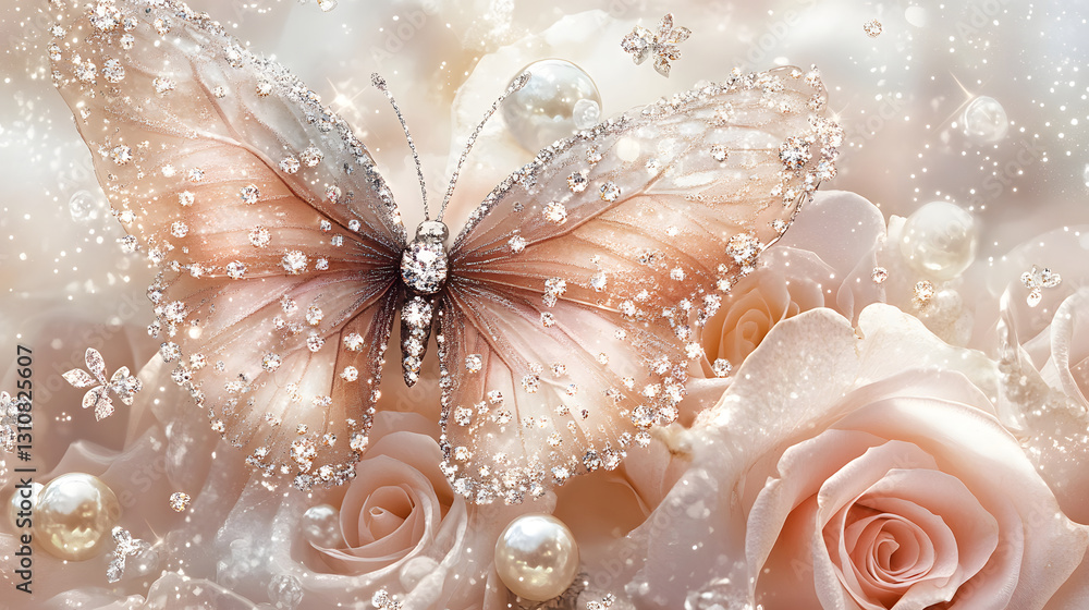 Fototapeta premium Butterflies dance in the air