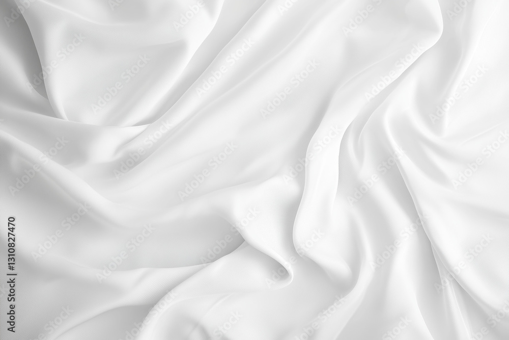 Elegant white fabric draped gracefully studio setting textile background soft lighting aesthetic arrangement Elegant white fabric draped gracefully studio setting textile background soft lighting aesthetic arrangement