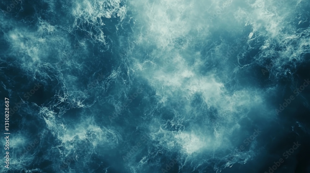 Abstract Teal Ocean Waves Texture Background Abstract Teal Ocean Waves Texture Background