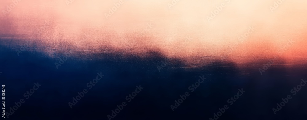Naklejka premium Serene Sunset Over Dark Water Abstract Background