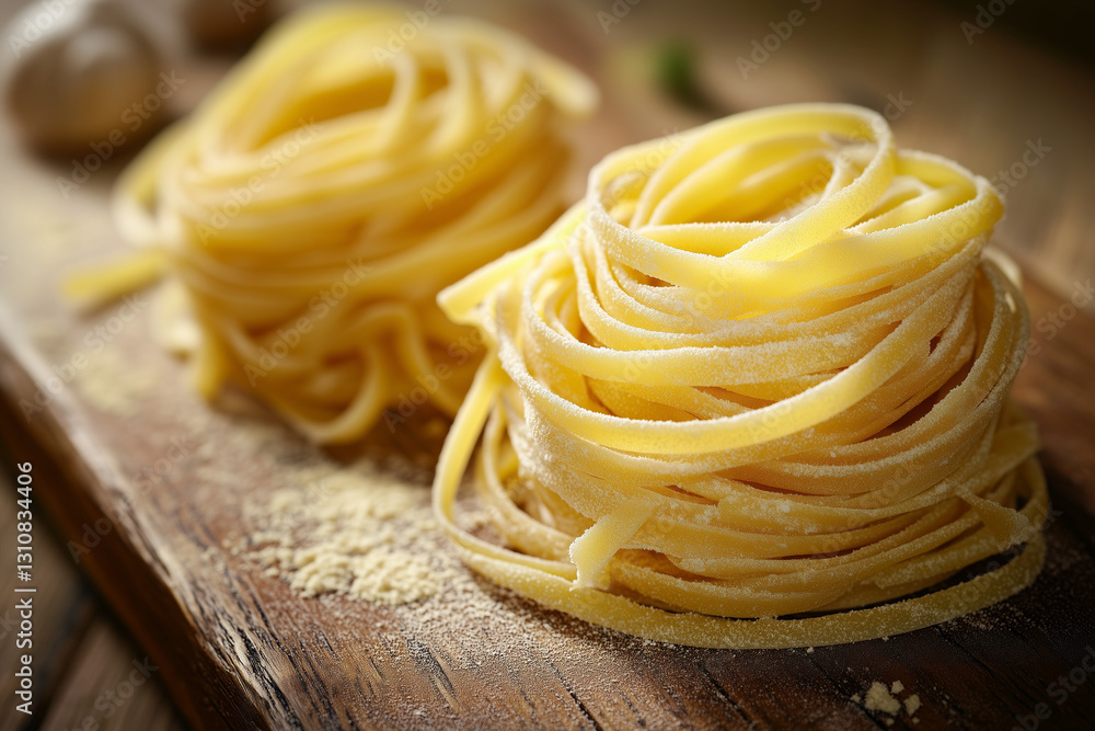 Preparing fresh pasta nests italian kitchen food photography rustic setting close-up view culinary art Preparing fresh pasta nests italian kitchen food photography rustic setting close-up view culinary art