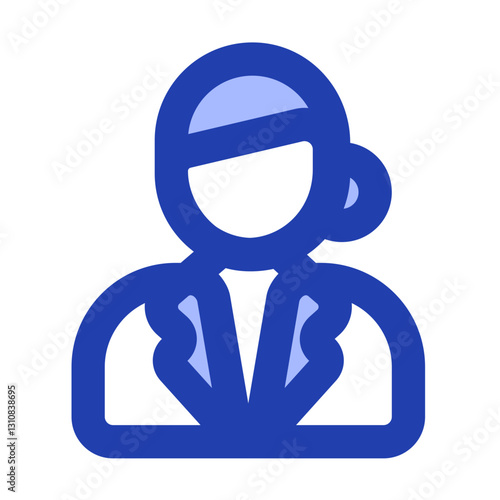 women recruiter blue style