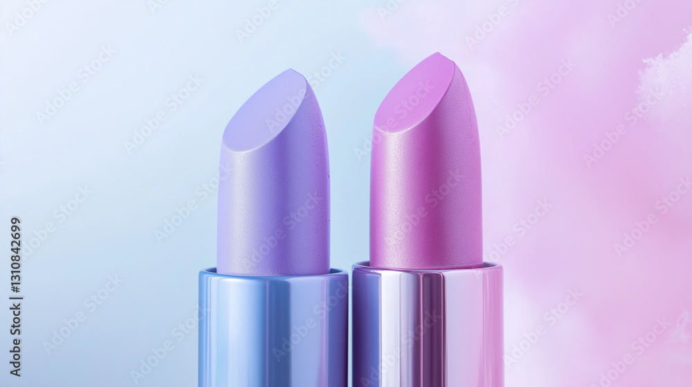 Pastel Gradient Transition Embracing Gentle Lilac and Light Hues