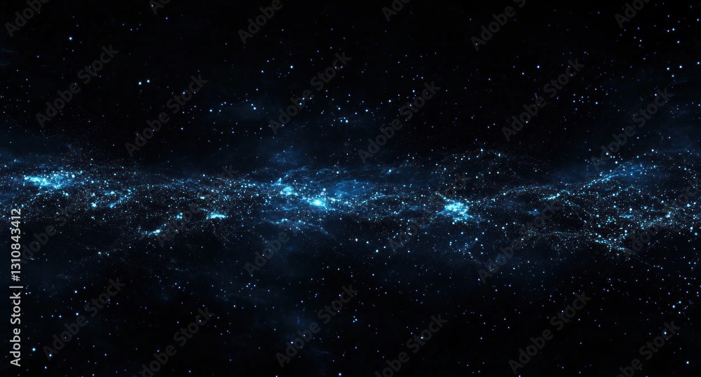 Dark blue nebula, cosmic dust, stars. Dark blue nebula, cosmic dust, stars.
