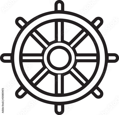steering wheel vector illustration.