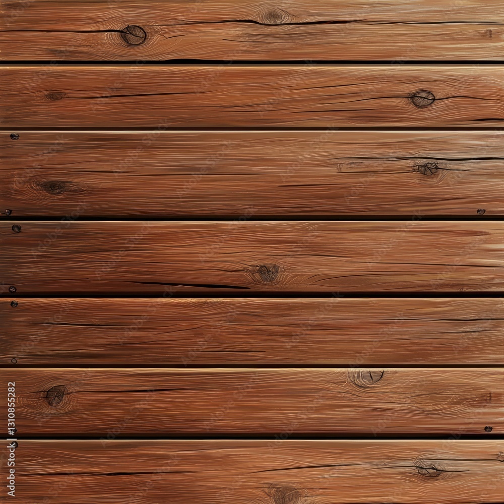 Fototapeta premium Dark brown rustic wooden planks background texture. (2)