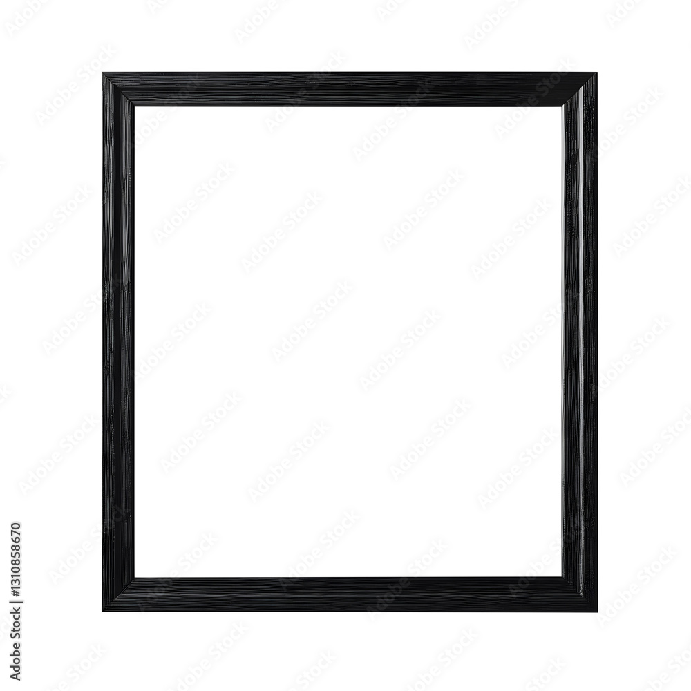 Vector illustration of a black picture frame isolated on transparent white background, clipping path, pen tool. Vector illustration of a black picture frame isolated on transparent white background, clipping path, pen tool.