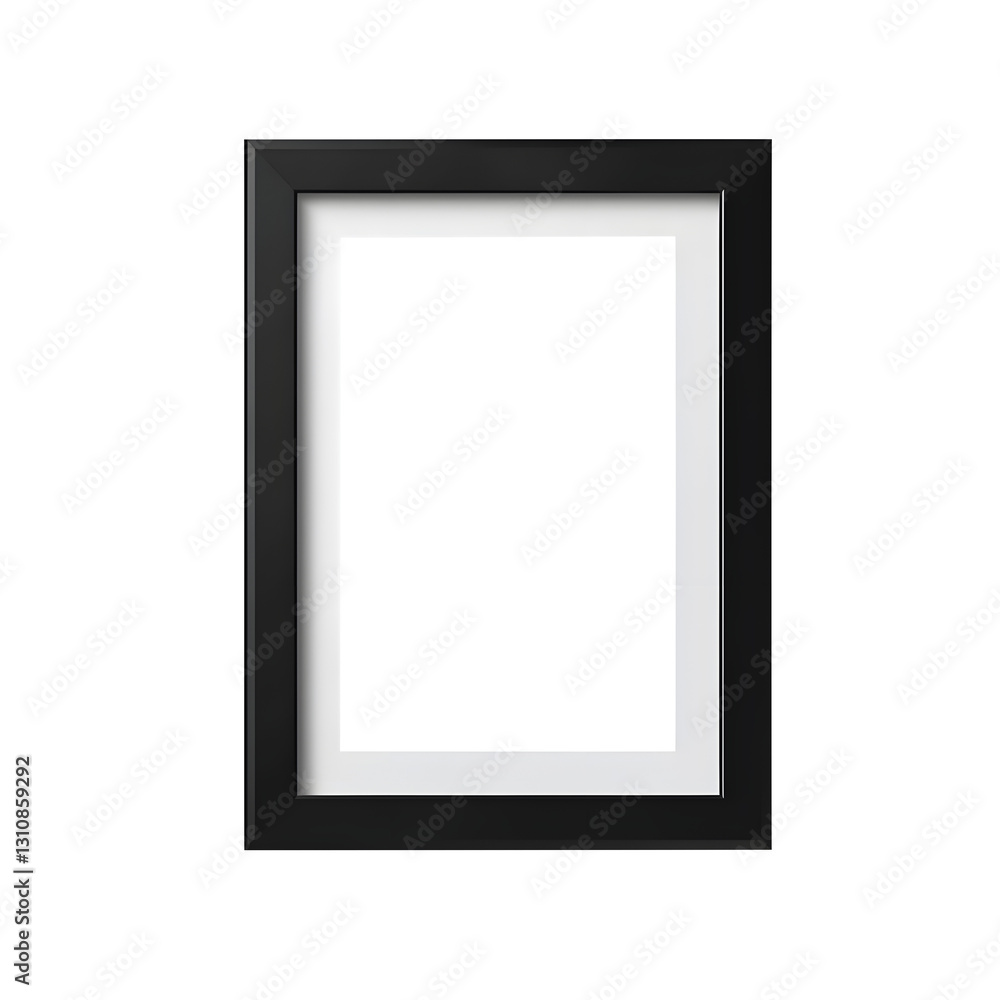 Vector illustration of a black picture frame isolated on transparent white background, clipping path, pen tool. Vector illustration of a black picture frame isolated on transparent white background, clipping path, pen tool.