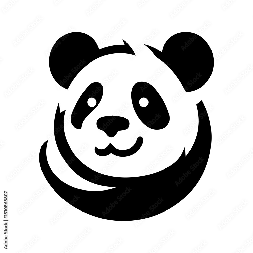 Vector illustration of cartoon panda Vector illustration of cartoon panda
