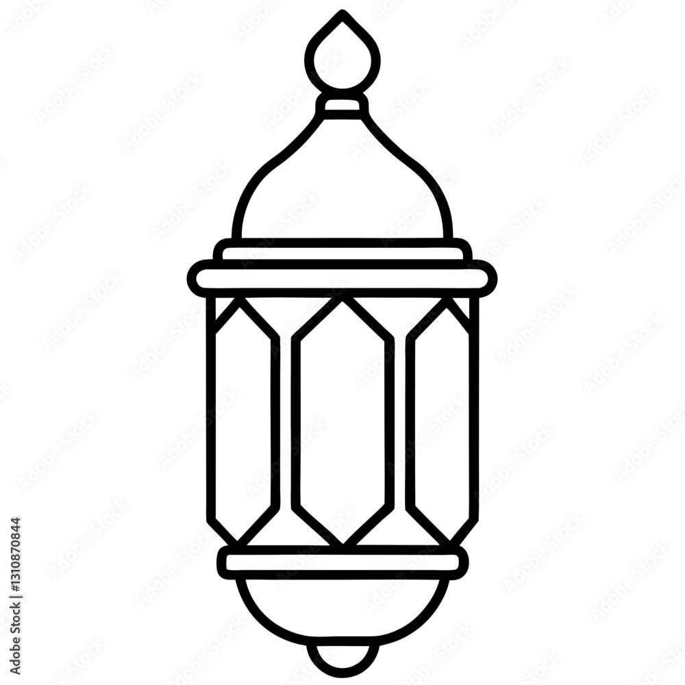 set of Islamic religious symbols Linear icon collection vector art illustrations. Eid Mubarak set of Islamic religious symbols Linear icon collection vector art illustrations. Eid Mubarak