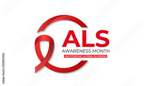vector graphic of May is ALS Awareness Month, with the goal of raising awareness and driving research for the disease. Design for web banner, cards, prints, social media, poster, flyer and background 