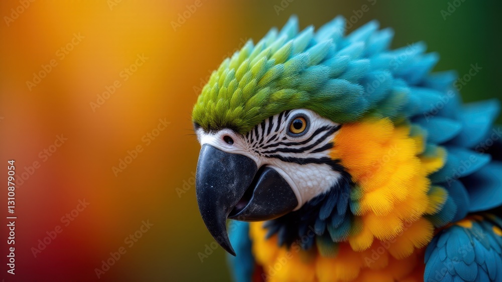 A colorful conure with vibrant blue, green, and yellow feathers, showcasing its striking plumage. A colorful conure with vibrant blue, green, and yellow feathers, showcasing its striking plumage.