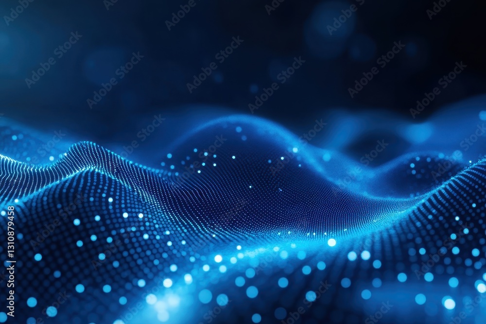 Abstract blue digital wave pattern, glowing dots create a flowing, dynamic texture. Ideal for tech, data, AI, or network concepts, evokes innovation and connectivity. Abstract blue digital wave pattern, glowing dots create a flowing, dynamic texture. Ideal for tech, data, AI, or network concepts, evokes innovation and connectivity.
