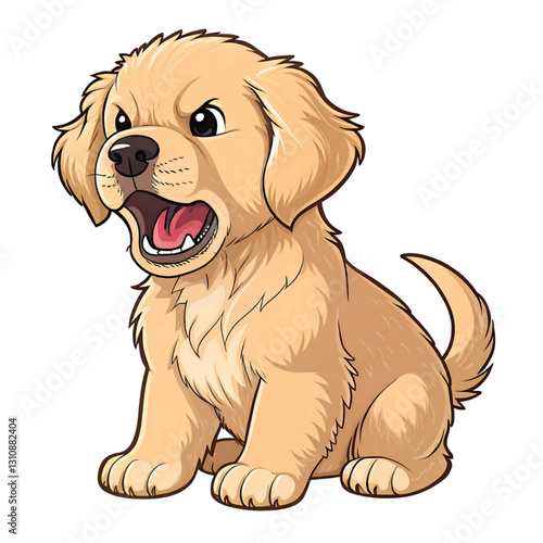 puppy, dogs retriever smile 