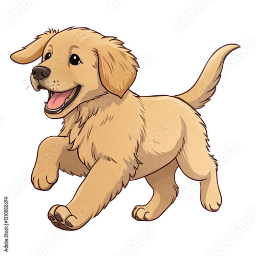 puppy, dogs retriever smile 