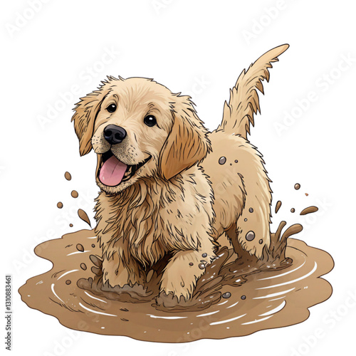 puppy, dogs retriever smile 